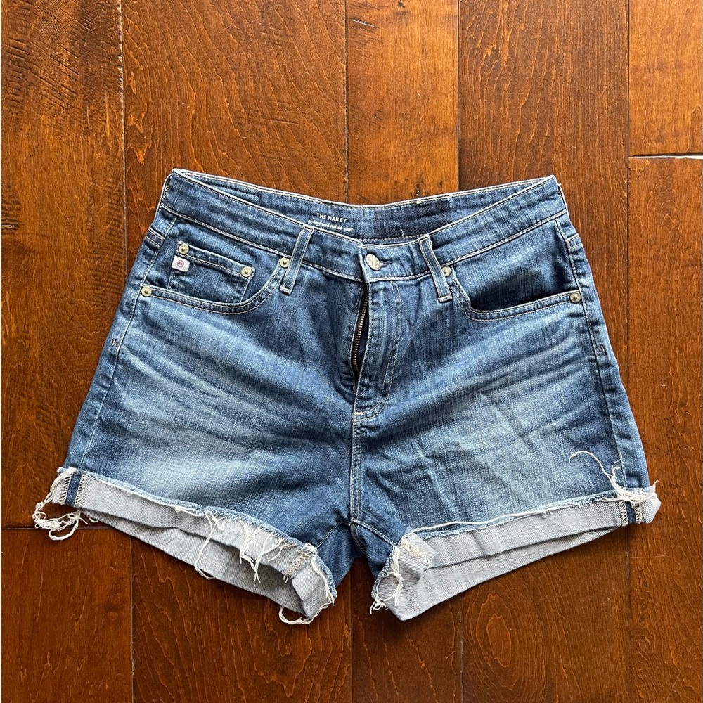 Ag Adriano Goldschmied The Hailey Exbiyfriend Shorts with Rolled Hems